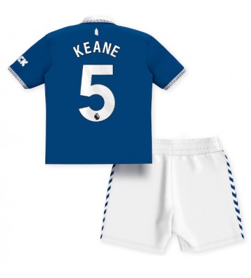 Everton Michael Keane #5 Replika Babytøj Hjemmebanesæt Børn 2023-24 Kortærmet (+ Korte bukser)